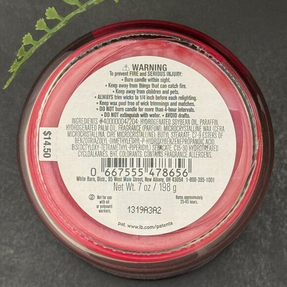 BBW 'Tis The Season White Barn Bath & Body Works Mason Jar Single Wick Candle - Picture 10 of 10